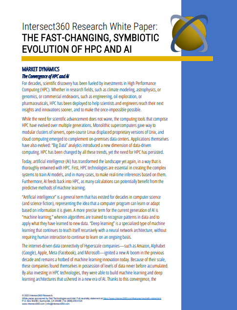 The Fast-Changing, Symbiotic Evolution of HPC and AI