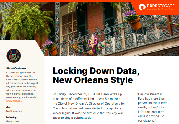 Locking Down Data, New Orleans Style