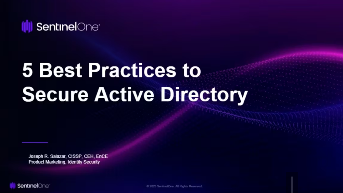 5 Best Practices to Secure Active Directory