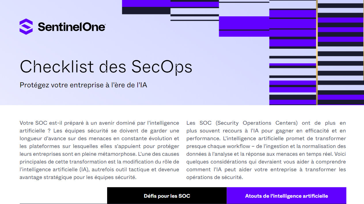 SecOps Checklist (Checklist des SecOps)