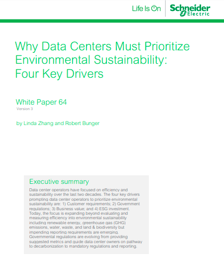 Why Data Centers Must Prioritize Environmental Sustainability Four Key Drivers