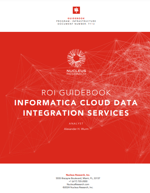 Roi Guidebook Informatica Cloud Data Integration Services