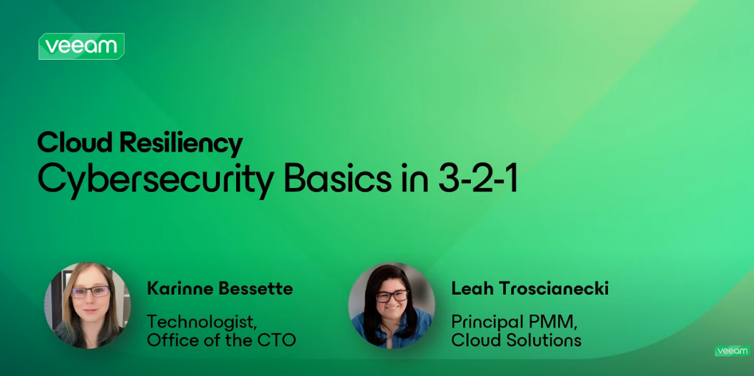 Cloud Resiliency Demo: Cybersecurity basics in 3-2-1