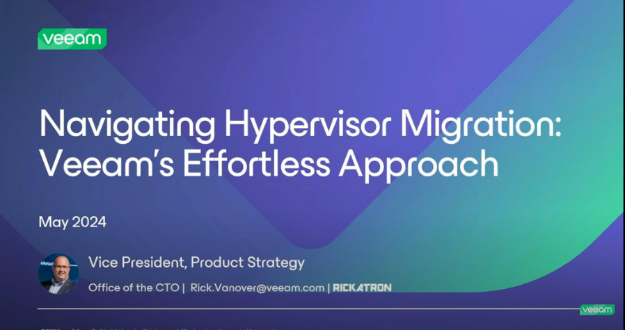 Navigating Hypervisor Migration: Veeam’s Effortless Approach