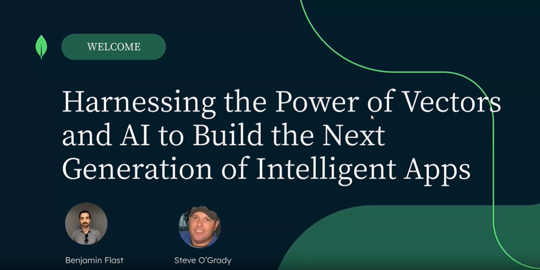 Harnessing the Power of Vectors and AI to Build the Next Generation of Intelligent Apps