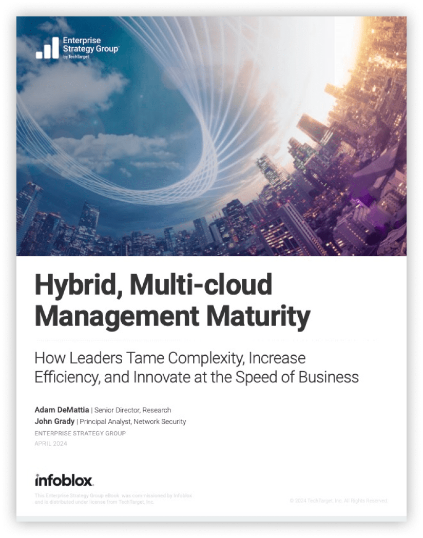 ESG: Hybrid, Multi-cloud Management Maturity