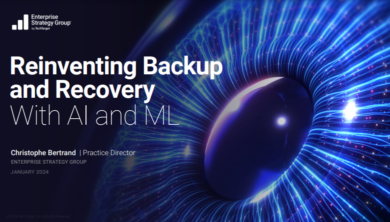 Reinventing Backup and Recovery With AI and ML