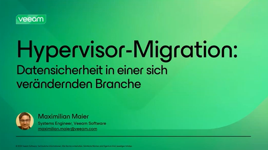 Hypervisor Migration Datensicherheit in einer sich verändernden Branche