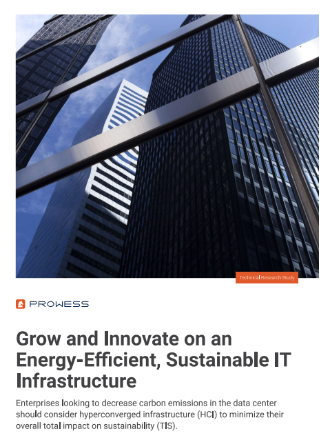 Grow and Innovate on an Energy-Efficient, Sustainable IT Infrastructure