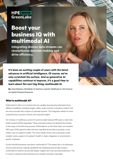 Boost your business IQ with multimodel AI Integrating diverse data stream can revolutionize decision-making and drive efficiency