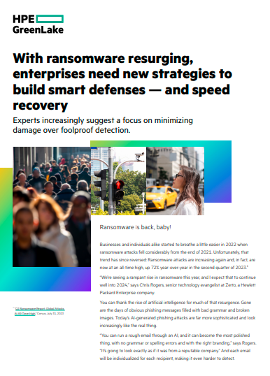 With ransomware resurging, enterprises need new strategies to build smart defenses — and speed recovery