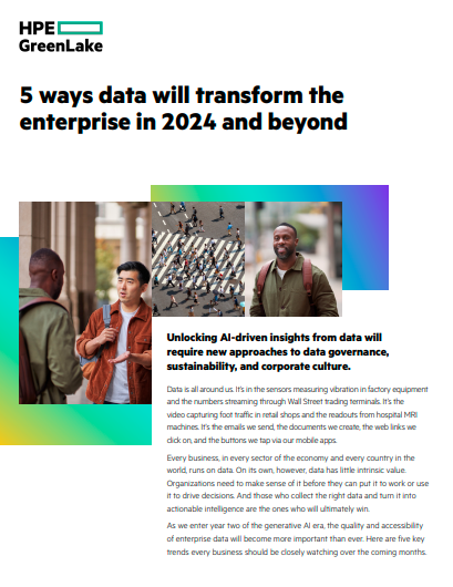 5 ways data will transform the enterprise in 2024 and beyond