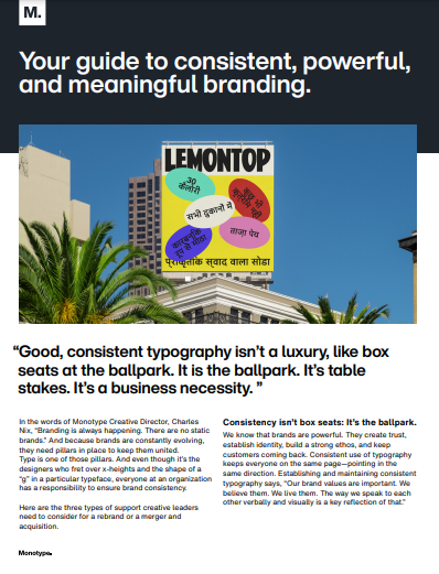 Strengthen Your Brand with Consistent Typography