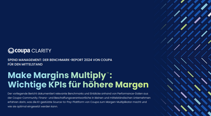 Spend Management: Der Benchmark-Report 2024 von Coupa für den Mittelstand