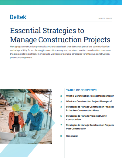 Key Strategies to Manage Construction Projects